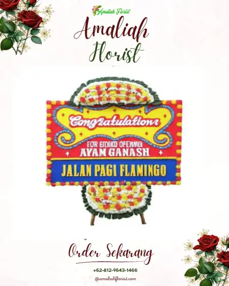 Sewa Papan Bunga Peresak